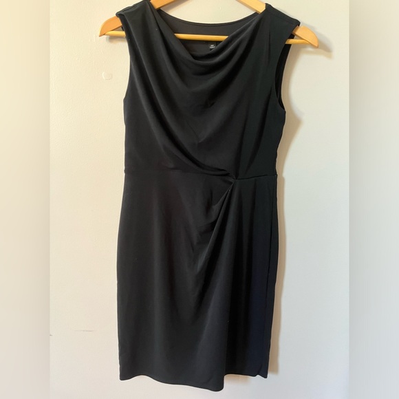 Ann Taylor Petite 0P Stretch Black Work Dress - Picture 2 of 5